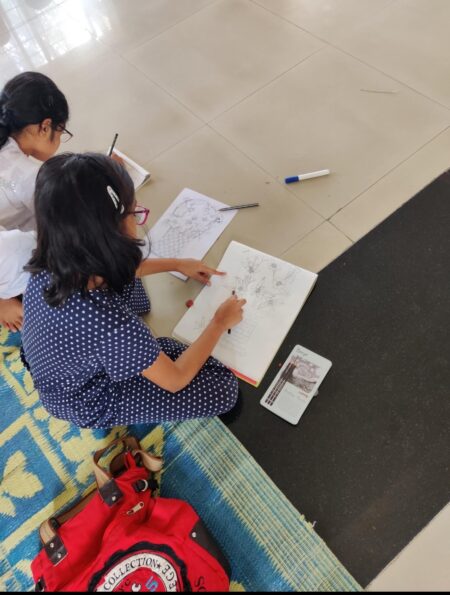 Drawing and painting classroom at RART WORKS Bangalore