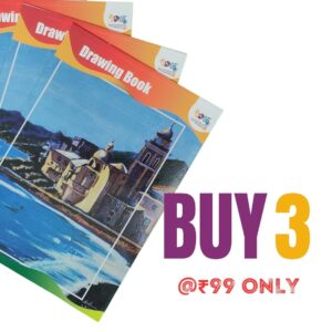 A4 Premium drawing books pack of 3