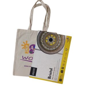 RART WORKS Big Canvas Tote Bag (14 × 16 inches)