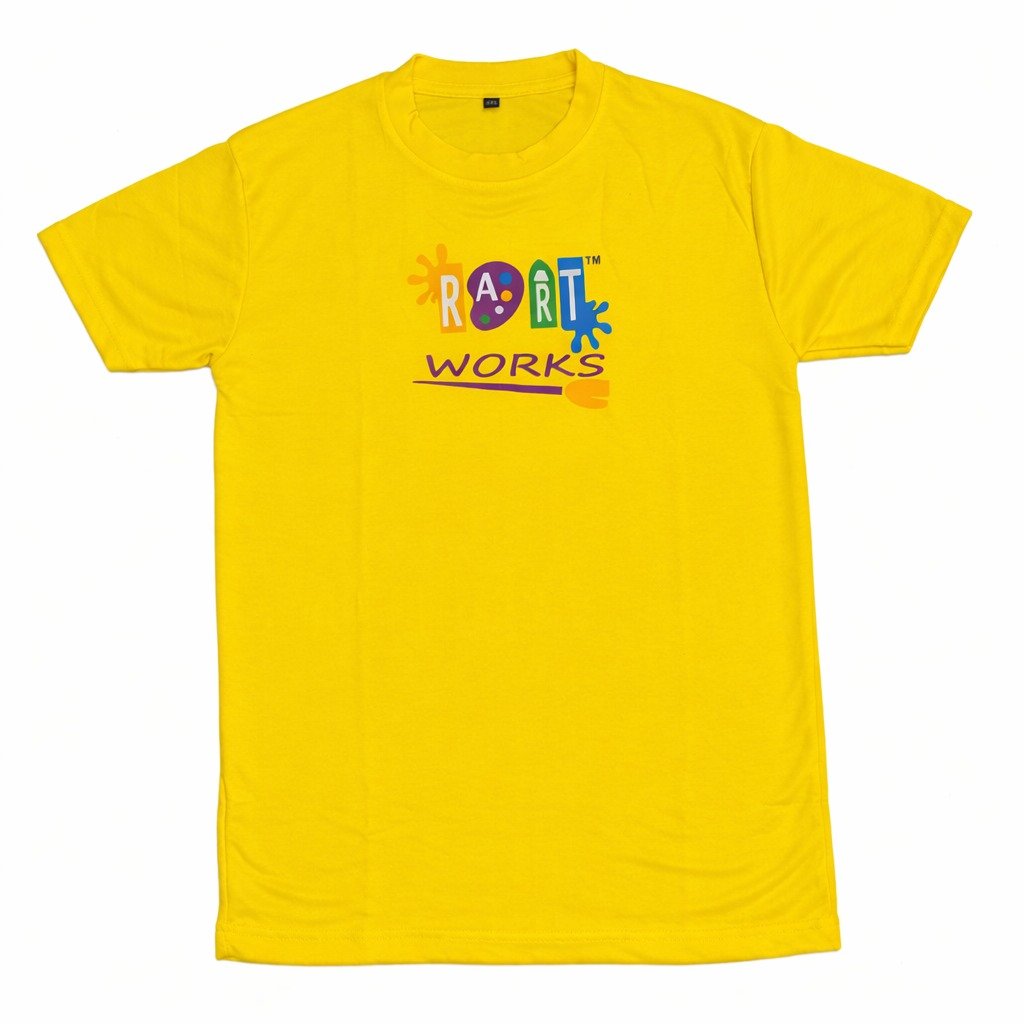 Rartworks Class Uniform T-Shirt (Honeycomb Sports Fabric) – Neon Yellow - Image 3