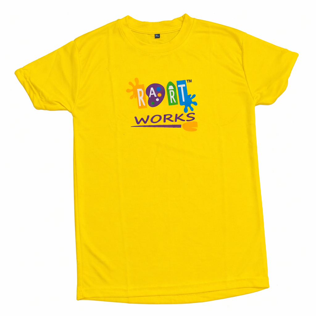 Rartworks Class Uniform T-Shirt (Honeycomb Sports Fabric) – Neon Yellow - Image 5