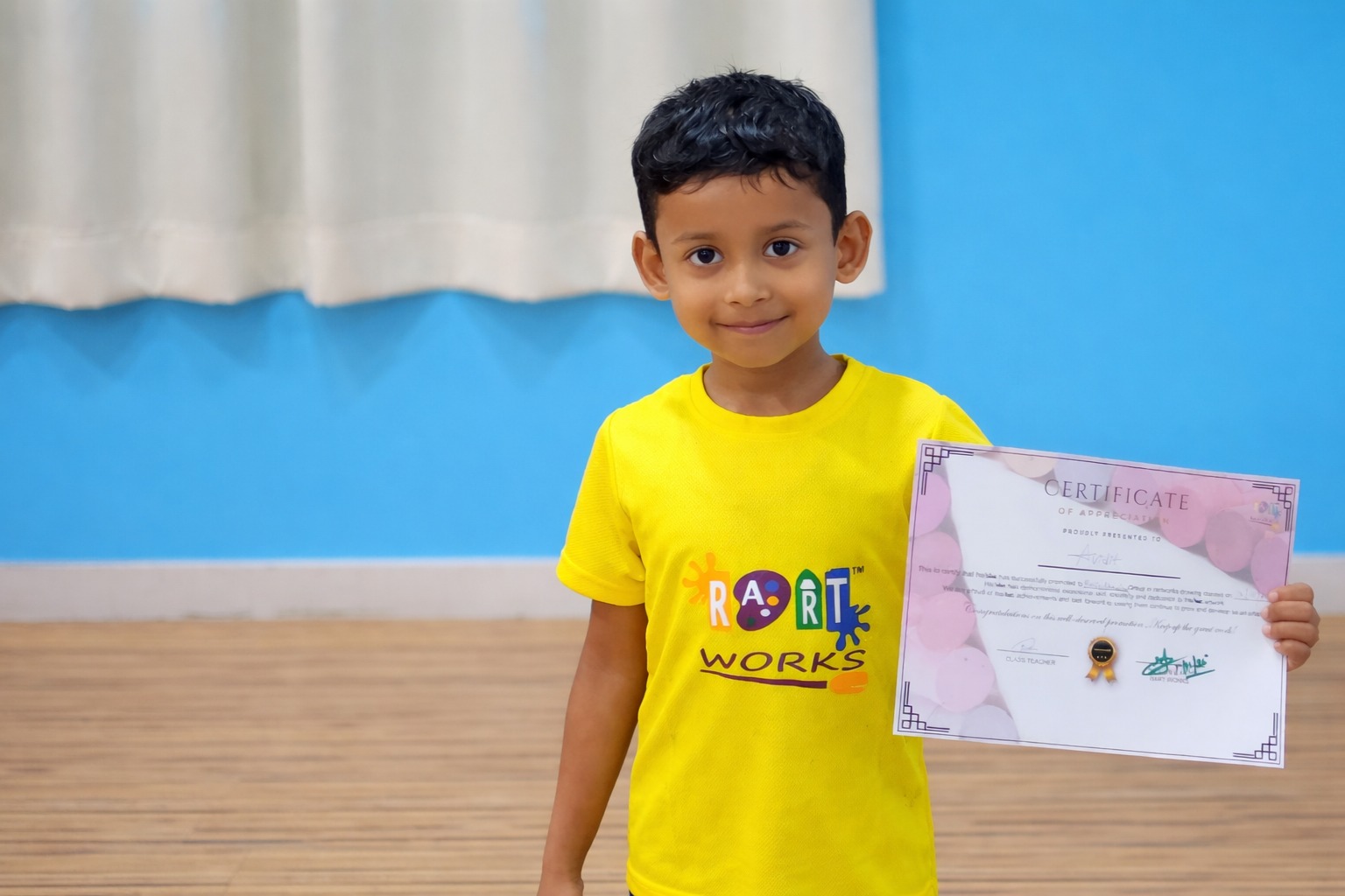 Young learner promoted at RART WORKS